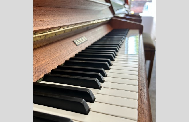 Knight Satin Mahogany K6 Upright Piano, Used - All Inclusive Premium Package (SN:59315) - Image 9